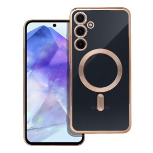 Electro Mag Cover case for Samsung A55 compatible with MagSafe gold