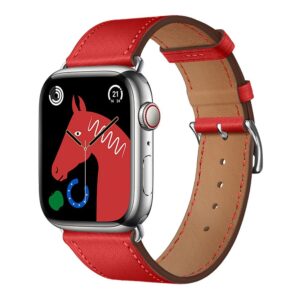 Forcell Strap to Apple Watch F-Design FA20 holes eco-friendly leather 38 / 40 / 41 mm red