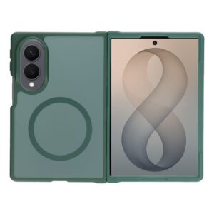 4sF-S case for Samsung Z Fold 8 Acrylic compatible with MagSafe dark green