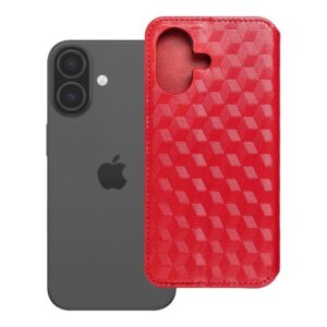 Cubic Book flip case for iPhone 17 / 18 red