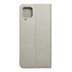 Luna Book Gold flip case for Samsung A12 / M12 silver