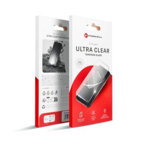 Forcell Tempered glass to iPhone 12 / 12 PRO Ultra Clear Glass black