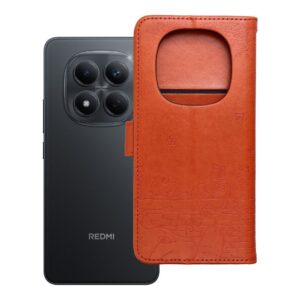 Mezzo Book flip case for Redmi NOTE 15 5G cats brown