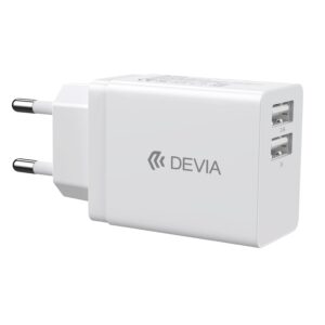 Devia wall charger Smart 2x USB 2,4A white