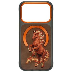 NIMMY case MAGNETIC FANTASY ANIMAL HORSE compatible with MagSafe for IPHONE 18 Pro Max/17 Pro Max orange