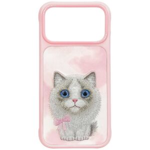 NIMMY case BIG EYED RAGDOLL for IPHONE 18 Pro/17 Pro pink