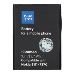 Blue Star Battery for Nokia 6111 / 7370 / N76 / 2630 / 2760 / N75 / 2600 Classic 1000 mAh Premium