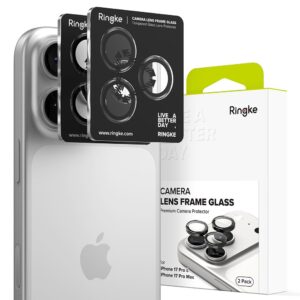 Camera lens protector Ringke Camera Frame Protector 2-pack iPhone 17 Pro / 17 Pro Max Black