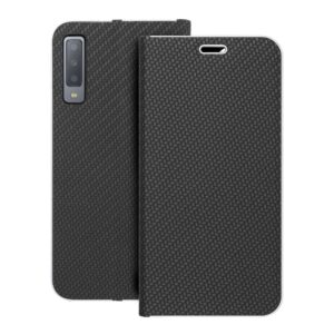 Luna Book Carbon flip case for Samsung A7 2018 black