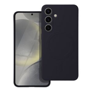 Silicone Mag Cover case for Samsung A56 compatible with MagSafe (camera protection) black