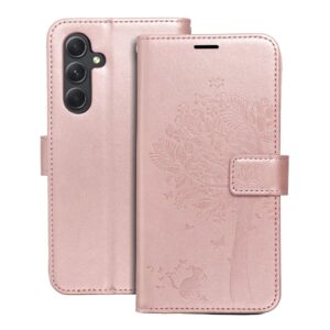 Mezzo Book flip case for Samsung A54 5G tree rose gold