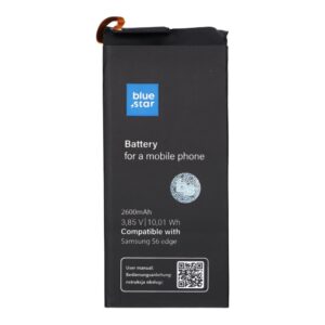 Blue Star Battery for Samsung S6 Edge 2600 mAh Premium