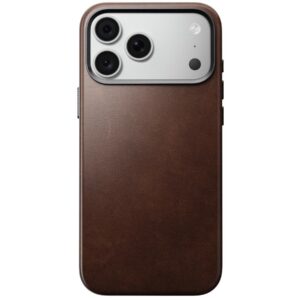 NOMAD leather case for IPHONE 18 Pro Max/17 Pro Max compatible with MagSafe (Traditional Leather Case Horween Leather) rustic brown