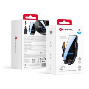Forcell Wireless car phone holder F-Grip HS6 15W windshield / air vent black
