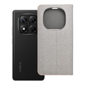 Luna Book Gold flip case for Xiaomi Redmi NOTE 14 PRO 5G / 14 PRO PLUS 5G silver