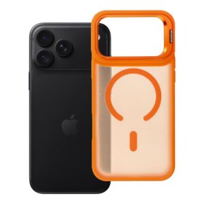 Forcell Case for iPhone 18 Pro Max / 17 Pro Max F-Protect Shadow Stand Premium compatible with MagSafe orange