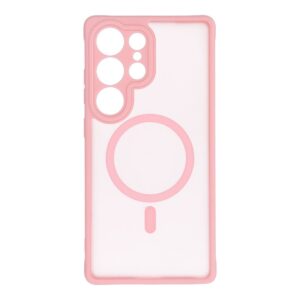 Full Matte Mag case for Xiaomi Redmi Note 14 PRO 5G Cover compatible with MagSafe light pink