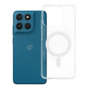 Clear Mag Cover (MID) case for Motorola G57 / G57 Power compatible z MagSafe transparent