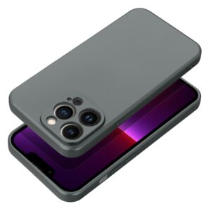 Metallic case for iPhone 17 Pro Max / 18 Pro Max (low camera edge) gray