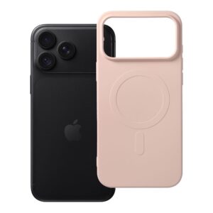 Silicone Mag Cover case for iPhone 18 Pro Max / 17 Pro Max compatible with MagSafe (big hole) pink