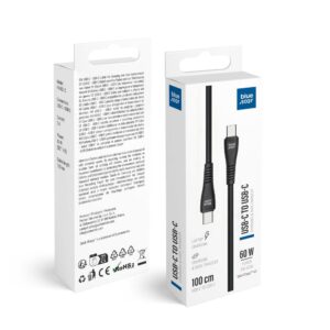 Blue Star Cable USB C to USB C 3A 60W QC4.0 1 m PJ-DQ1-C black