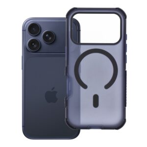 Forcell Case for iPhone 17 Pro / 18 Pro (low camera edge) F-Protect BumperX Premium compatible with MagSafe navy blue