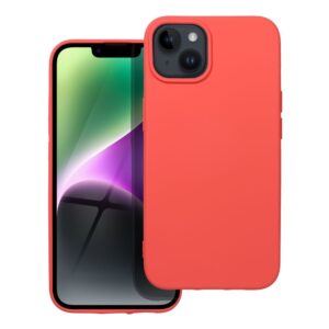 Silicone case for iPhone 14 peach