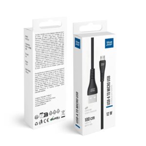 Blue Star Cable USB A to Micro USB 2A 12W 1 m PJ-DG3-A black