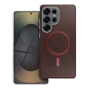 Gentleman Mag Cover case for Samsung S25 ULTRA compatible with MagSafe brown