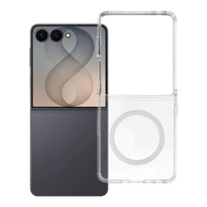 4sF-S case for Samsung Z Flip 8 Clear compatible with MagSafe transparent