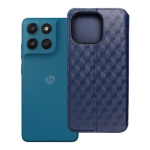 Cubic Book flip case for Motorola G57 POWER blue