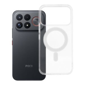 Clear Mag Cover (MID) case for Poco F9 Ultra compatible z MagSafe transparent