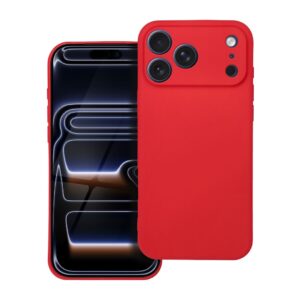 Soft case for iPhone 17 Pro Max / 18 Pro Max (low camera edge) red