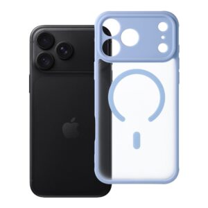 Full Matte Mag case for iPhone 18 Pro Max / 17 Pro Max Cover compatible with MagSafe light blue