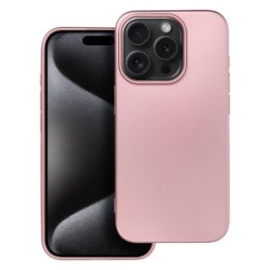 Metallic case for iPhone 15 PRO pink