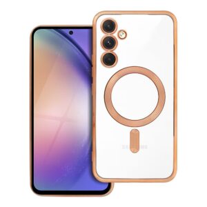 Electro Mag Cover case for Samsung A54 compatible with MagSafe gold