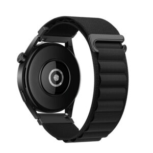Forcell Strap to Samsung Galaxy Watch F-Design FS05 polyester fiber buckle 20 mm black
