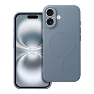 Silicone Mag Cover case for Samsung S25 ULTRA compatible with MagSafe (camera protection) light blue