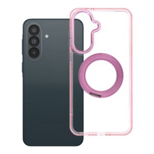 Case for Samsung A37 Frame Circle Stand compatible with MagSafe pink