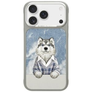 NIMMY case GENTLE PETS SERIES DOG compatible with MagSafe for IPHONE 18 Pro Max/17 Pro Max grey