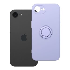 Silicone Ring case for iPhone 16e (SE 4 2025) / 17e purple