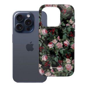 Forcell Case for iPhone 15 PRO F-Protect Mirage compatible with Military Drop-Test rose drama