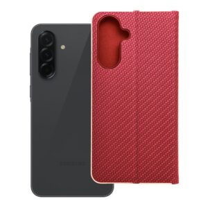 Luna Book Carbon flip case for Samsung A36 5G red