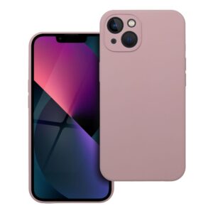 Case for iPhone 13 Silicone 2mm (camera protection) pudrowy pink