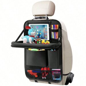 Car organizer for front seats with compartments OXFORD black