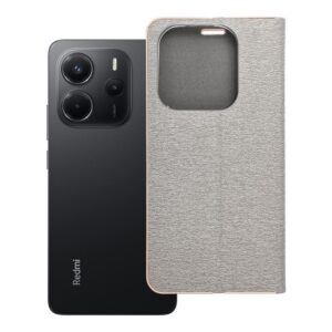 Luna Book Gold flip case for Xiaomi Redmi NOTE 14 5G silver