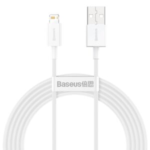 Baseus Superior USB - Lightning 2.4A 2 m cable White (CALYS-C02)