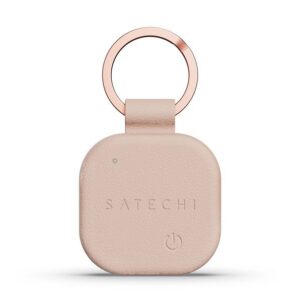 Satechi Locator compatible with Apple Find My Keychain shape Vegan Leather ST-LKCFR desert rose
