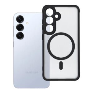 Full Matte Mag case for Samsung S25 Cover compatible with MagSafe black