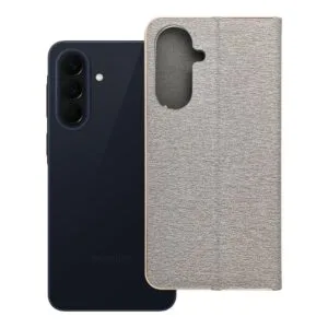 Luna Book Gold flip case for Samsung A57 5G silver